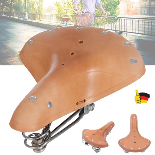 Sella bici pelle bovina - bovina, 3