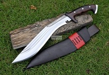Lama in acciaio al carbonio fatta a mano personalizzata grande machete Chirra Kukri |caccia 20 pollici