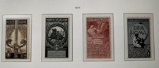 Regno d'Italia. 1911. Cinquantenario Unità Italia Roma Torino. MNH.