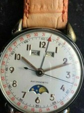 Gigandet - orologio triplo calendario fasi lunari alta qualità Valjoux calibro 90 NOS