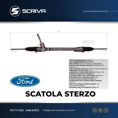 Scatola guida sterzo ford - guida,