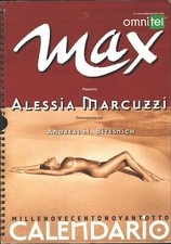 Calendario Max Alessia Marcuzzi 1998 Fotografie di Andreas H. Bitesnich