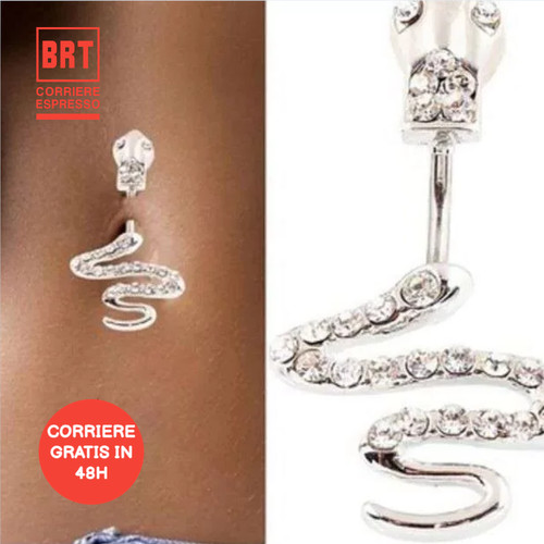 Piercing ombelico serpente - ombelico,