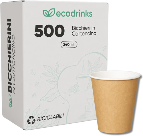 500 bicchieri carta avana - bicchieri,