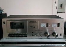Technics RS-M6 Stereo Cassette Deck Vintage - Silver, Vu Meters 1979 Japan