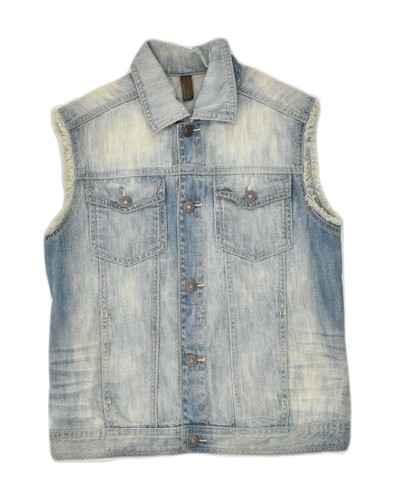 Gilet denim bambina benetton - denim,