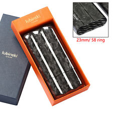 Lubinski portasigari nero humidor portasigari 3 tubi custodia fibra di carbonio regalo