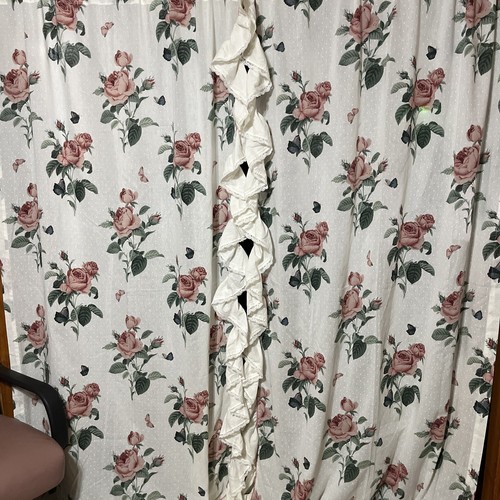 Coppia tende cravatte shabby - tende, e