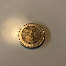 moneta due euro giochi olimpici atene 2004 rara