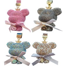 Portachiavi Orso Strass Creativo Zaino Lusso Ciondolo Portachiavi Auto Regali