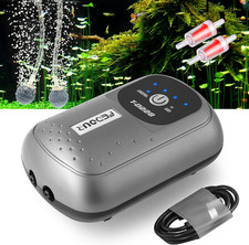 Ossigenatore per Acquario USB, Portatile Pompa Ad Aria per Acquario, Intelligent