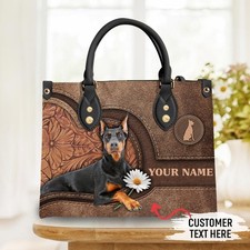 Borsa a mano in pelle per cani