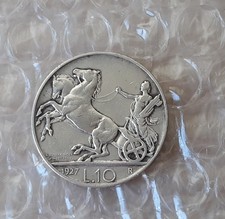 10 LIRE 1927 ARGENTO 835