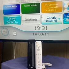 Nintendo Wii nera black edition+Wiimote bianco+Cavi originali