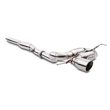 Stainless cat back exhaust - back,