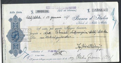 1938 addis abeba banca - addis,
