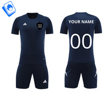 Tuta Calcio Blu Squadra Personalizzata con Nome Numero e Logo