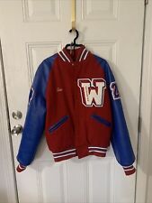 Giacca Lettera Lana Pelle Meca