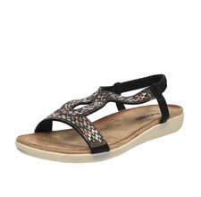 Ramblas Sandali Con Gioielli Nero - Donna Scarpe Sandali Plateau