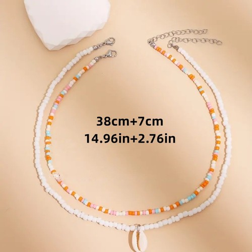 Collana perle bianche stile - collana, di