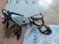 sandali neri eleganti guess come nuovi. Num 38, tacco 10 con scatola originale 