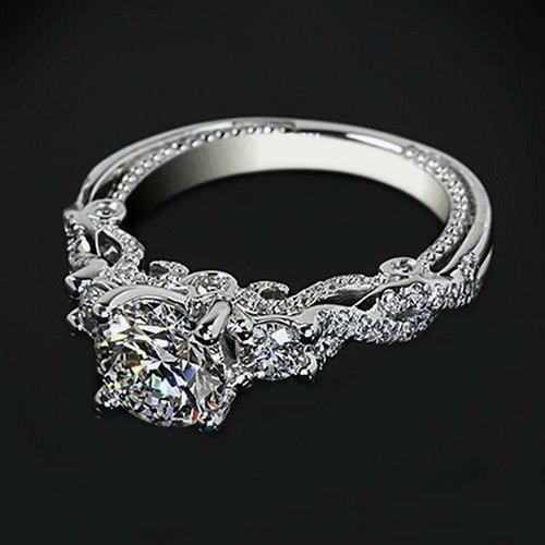 Anello solitario - solitario, da