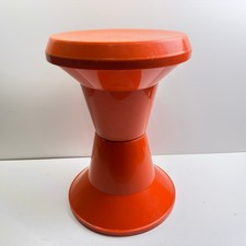Sgabello Stool Giganplast Diablo originale vintage Anni ‘70 Color ARANCIONE