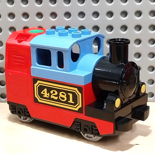 Lego duplo ferrovia - lego, locomotiva