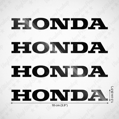 Adesivi honda cm nero - 10,