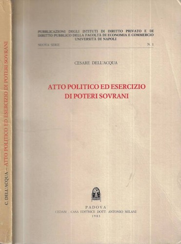 Atto politico esercizio - ed, di