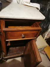 Comodini legno antico piano - 2,