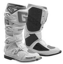 STIVALI GAERNE SG12 BIANCHI GRIGIO MOTOCROSS ENDURO MX STIVALI SG 12