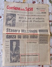 CORRIERE DELLO SPORT N° 284 1967 GIGI RIVA NON SI ADATTA AL GIOCO DI PURICELLI