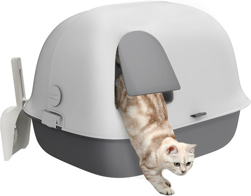 Lettiera per gatti chiusa - lettiera, con