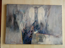 Armando Farina: un olio su tela 50x70 pieno di pathos , grande opera.