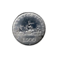 500 Lire Argento 1958 Italia