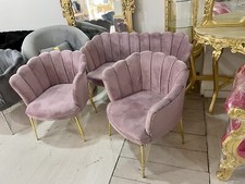 Set Salotto Divano Due Posti Più 2 Poltrone Mod A Conchiglia Vari Colori