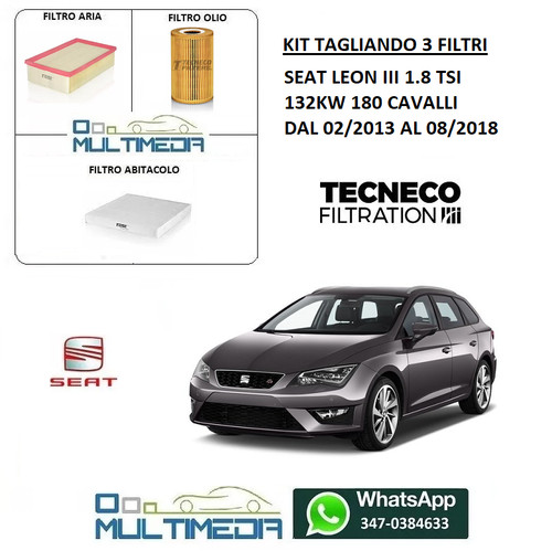 Kit tagliando filtri tecneco - tagliando,