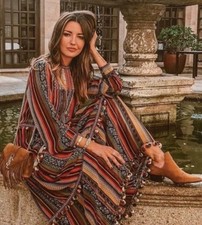 Abito Zara Halley Berry etnico