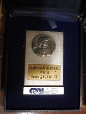 scatola placca CONI campionati PGS Roma 1978 Polisportive giovani incisore Greco