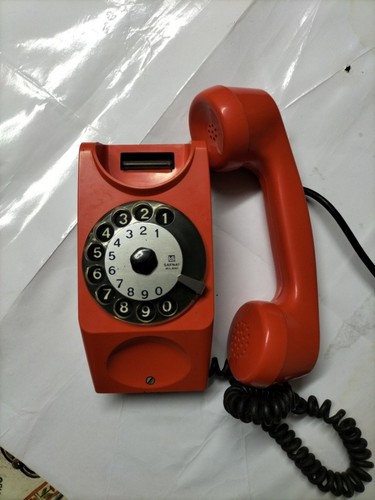 Telefono fisso disco vintage - a,