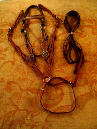 Set tack western pelle - set,