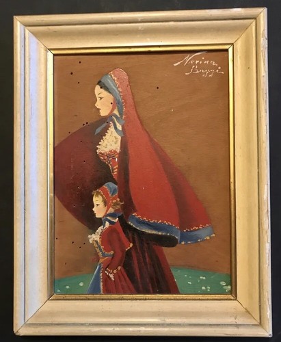 Quadro donna sarda - sarda, bimba