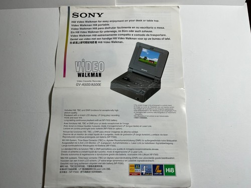 Depliant brocure catalogo sony - depliant,