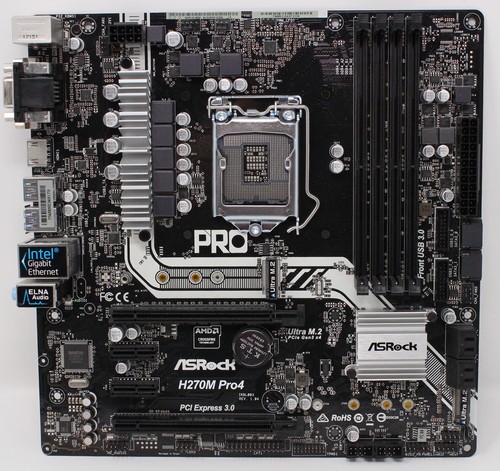 Asrock h270m pro4 intel - asrock, h270