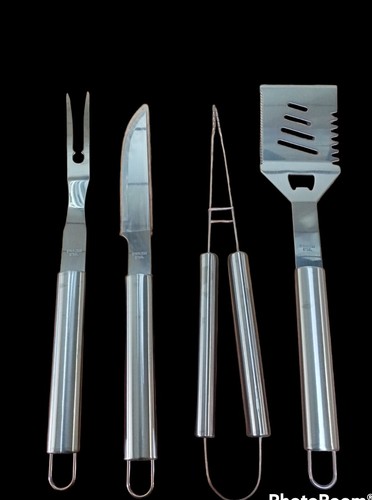 Set barbecue pezzi acciaio - set,