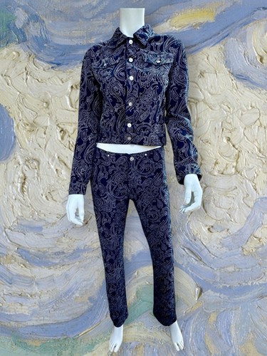 Versace jeans blu paisley - jeans,