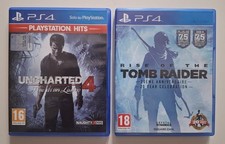 UNCHARTED 4 + RISE OF THE TOMB RAIDER - Bundle Giochi PS4 - Ottime Condizioni