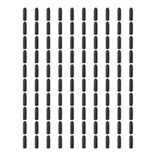 Tubi Termorestringenti Termoplastici 100 Pezzi Nero per Elettricità per Cavi