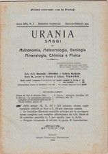 Urania, rivista, 1924, anno